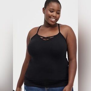 Torrid Criss Cross Black Cami